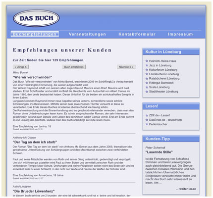Buchhandlung 'Das Buch' in L&uuml;neburg