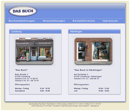 Buchhandlung 'Das Buch' in L&uuml;neburg