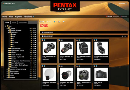 PENTAX Extranet Explorer